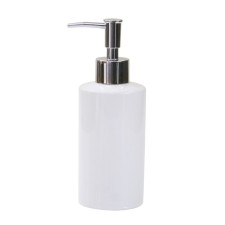 Axentia Bianco dispenser for liquid soap from white ceramics, Ø 6, height 18 cm volume 300 ml