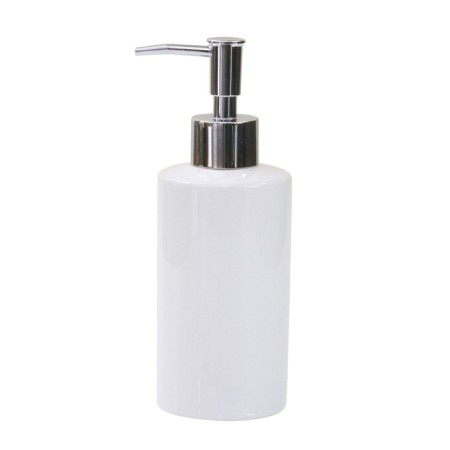 Axentia Bianco dispenser for liquid soap from white ceramics, Ø 6, height 18 cm volume 300 ml