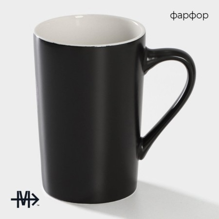 Porcelain mug Magistro "Mandala", 380 ml, purple pattern-1