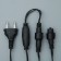 Garland "fringe" 3 × 0.9 m, IP44, UMS, dark thread, 232 LED, glow of multi, 220 V