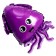Foil ball 14 "Funny octopus" purple
