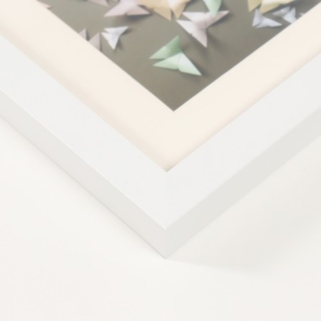 MDF photo frame in 12 photos 10x10 cm "Slides" white 40x51x2 cm-1