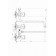 Fauzt FZS-435-39 bath mixer, two-wound, long spout, shower set, chrome
