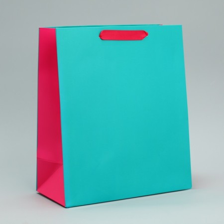 Two-color gift package, packaging, “pink-blue”, ml 23 x 27 x 11.5 cm-1