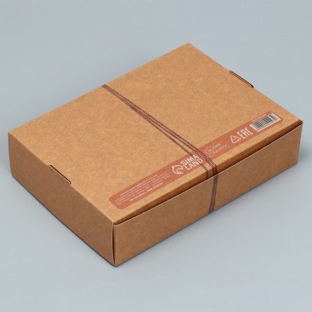 Gift folding craft, packaging, “made with love”, 21 x 15 x 5 cm-3