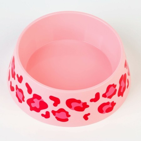 Plastic bowl “leopard”, pink, 300 ml-5