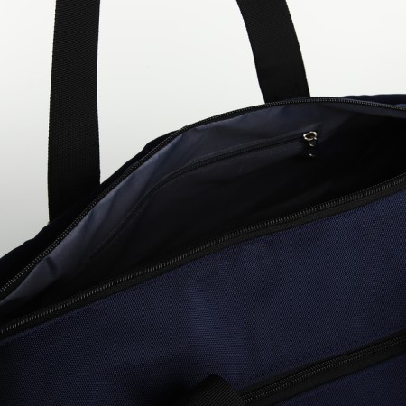 Sports bag with lightning, 2 pockets, long belt, blue color-3