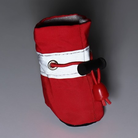 Dog boots "comfort" with weighting, set 4 pcs, size 2 (4 x 3 cm), red-7