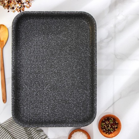 ONYX baking sheet, 27.5 × 36 × 6.2 cm, anti -stick coating, color gray color-1