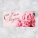Happy birthday envelope, pink roses, 16.5 × 8 cm