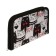 School Penal on a zipper 13 x 19.5 cm "cats" fabric, 1 section