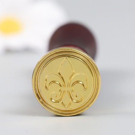 A set of seals for wax with a wooden handle "Classic and Plants"-4