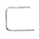 Water heated towel rail, P-shaped, 500x500 mm, D = 32 mm