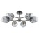 Molecule chandelier 6he27 40W black and gold 75x75x36 cm