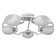 Chandelier 2781/5 E27 40W Belo-chromium 55x55x25 cm Bayerlux