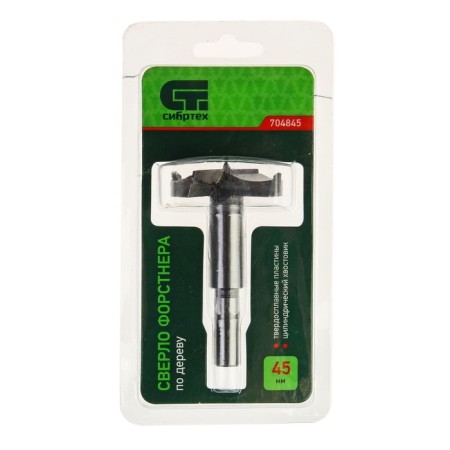 Drill Drill Woods "Sibrtekh", 45 mm, cylindrical shank-1