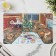 Napkin Serving kitchen shade "Capybara - New Year's dinner", desktop, 26 × 41 cm