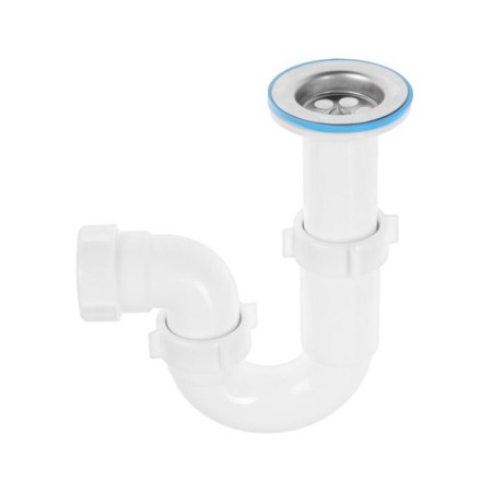 Siphon for washing "Ani Plast" D0500, 1 1/2 "x 40 mm, straight -flowing, with cast release