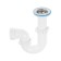 Siphon for washing "Ani Plast" D0500, 1 1/2 "x 40 mm, straight -flowing, with cast release