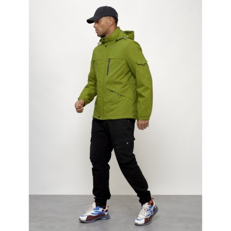 Sports male jacket, size 54, green color-7
