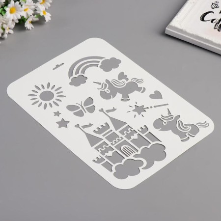 Plastic stencil "Magic Country" 21x32 cm-1