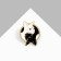 Icon "cats" day and night, black and white color in gold
