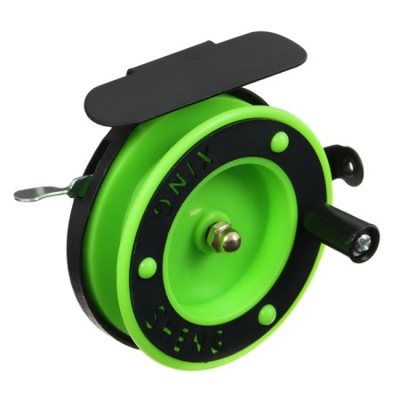 Inertial coil, plastic metal, diameter 6.5 cm, guide, black-salad, 801d-2