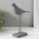 Souvenir Polystone "Bird - Long legs" gray 22x15 cm