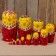 Matryoshka "Semenovskaya", yellow scarf, 12 puppet, higher category
