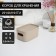 Storage box with the infinity lid, 9.5 × 14 × 7 cm, 650 ml, Latte color