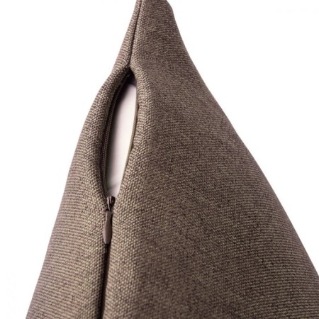 Decorative pillowcase "Merlin", size 45x45 cm, brown color-1
