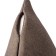 Decorative pillowcase "Merlin", size 45x45 cm, brown color
