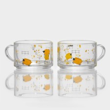 A set of glasses of glass 