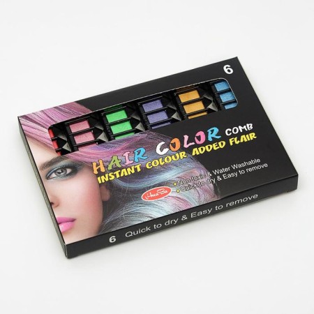 Shallows for hair with a nozzle, set, 6 colors-1