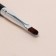 Makeup brush, compact, 17.5 cm, black/silver color