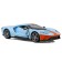 Racing machine BBURAGO 2019 Ford GT Heritage Edition, Die-Cast, 1:32, Orange-blue color