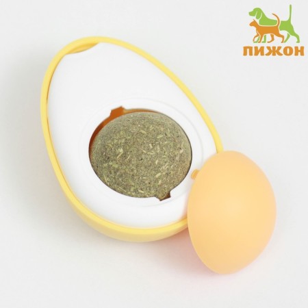 A toy for cats with cat mint "Egg", 6 cm-1