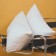 The pillow is low three -core, size 50x70 cm, color mix