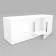 The drive of a wall rack with doors l = 965 mm, the color is white