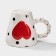 Ceramic "Heart" mug, 500 ml, white color