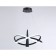 LED LED LED suspended Ambrella Comfort Linetech FL5368 with a remote control, 47W, LED, Black Color Black