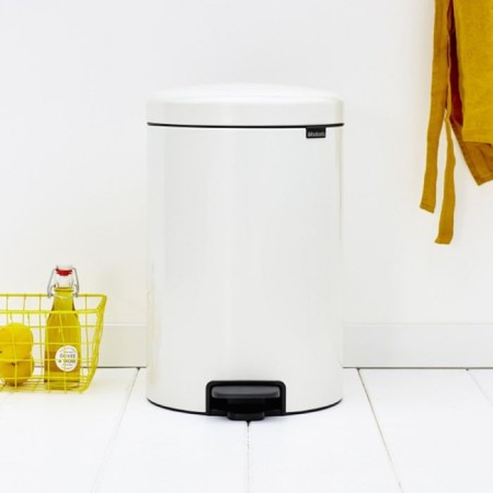 Brabantia Newcon bucket, plastic inner bucket, with a pedal, white color, 20 liters-5