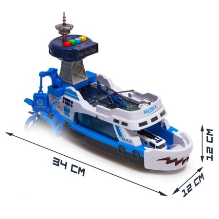 Parking "Police boat", light and sound-1