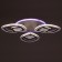 Chandelier with PDU 1146/3WT LED 81W 3000-6000k+Baster base Dimmer white 50x50x9 cm Bayerlux 52507