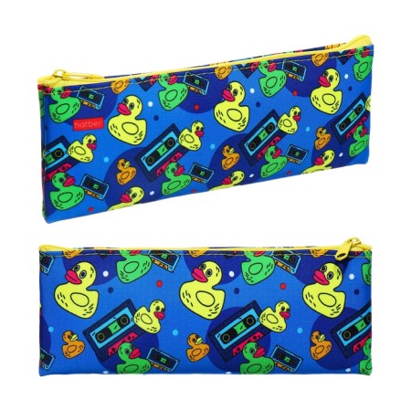 Penal soft, 1 compartment 75 x 195 mm, flat, Hatber "ducks" univ npk_64195