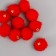 Decor for creativity Artificial fur "ball" Red set 10 pcs, d = 2 cm