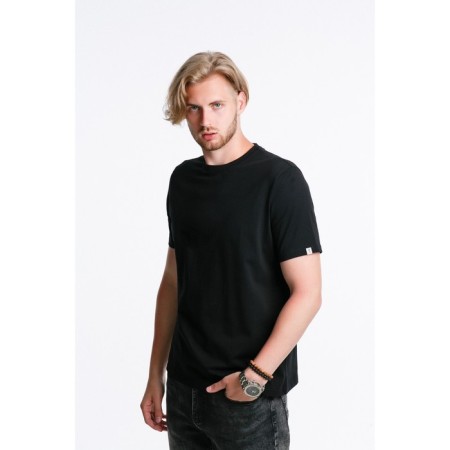 Male T -shirt, size 54, black color-2