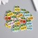 Buttons wood for creativity 2 punctures "cherries with a bow" set of 20pcs 1.9x1.9x0.2 cm mix