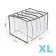 Organizer for storing underwear 36x25x20cm, nylon