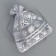 Bag gift organza "Magic New Year", 10 x 12 cm +/- 1.5 cm, New Year